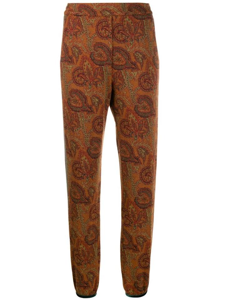 Etro Printed Track Pants - Brown
