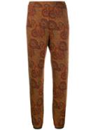 Etro Printed Track Pants - Brown