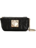 Sonia Rykiel Mini Quilted Crossbody Bag, Black, Metal/leather