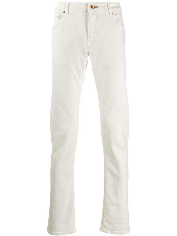 Hand Picked Slim-fit Jeans - White