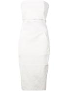 Rick Owens Fitted Bustier Dress - White
