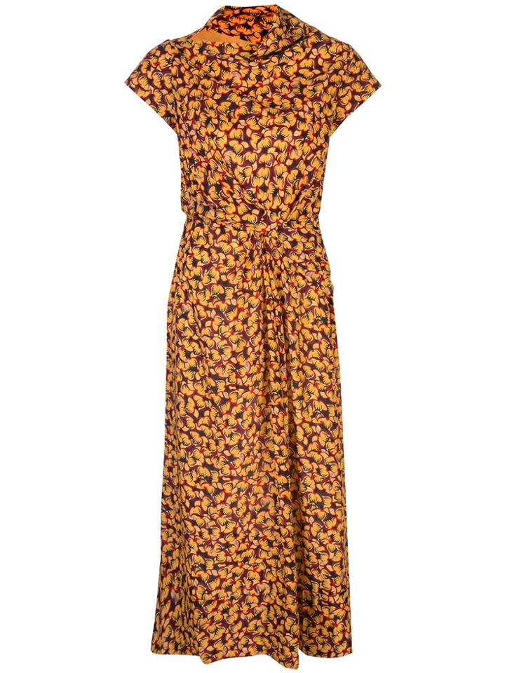 Saloni Mid-length Demi Dress - Yellow