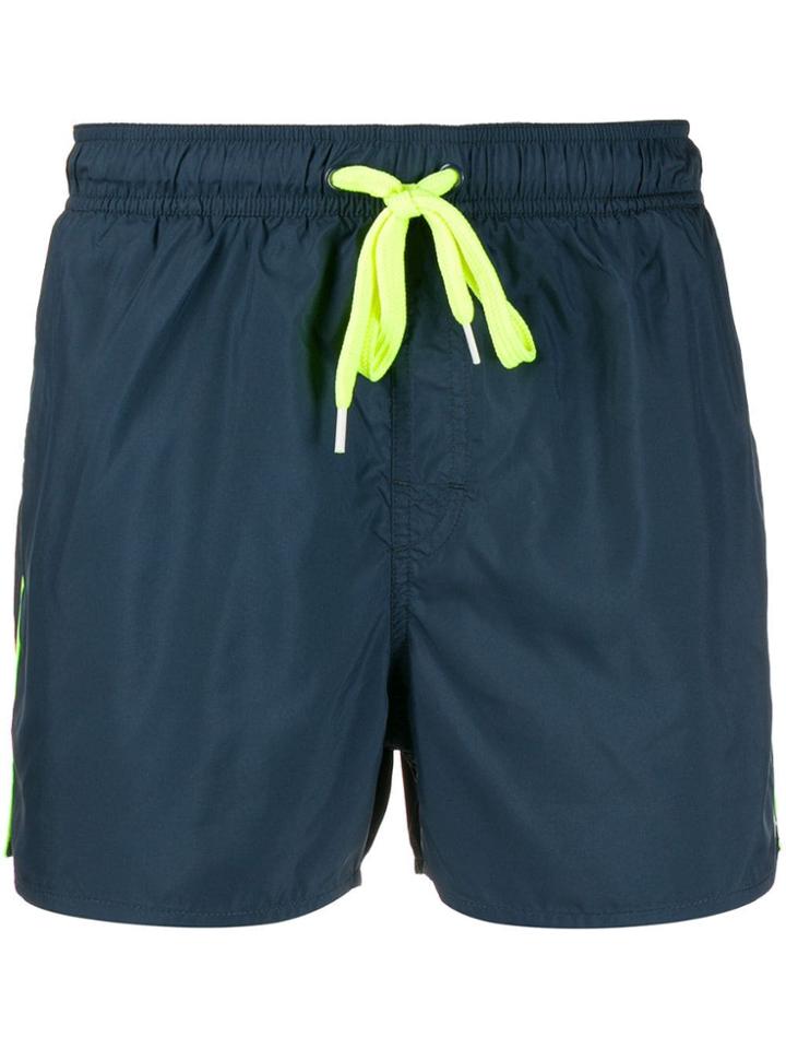 Sun 68 Plain Swim Shorts - Blue