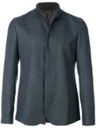 Emporio Armani Ribbed Collar Jacket - Grey