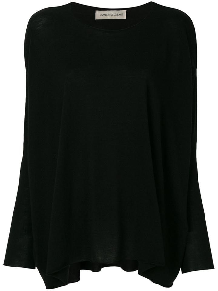 Lamberto Losani Flared Sweater - Black