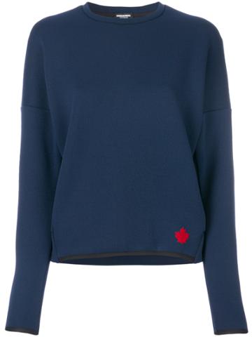 Dsquared2 Underwear Maple Leaf Jumper - Blue