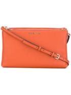 Michael Michael Kors - 'adele' Bag - Women - Cotton/leather - One Size, Yellow/orange, Cotton/leather