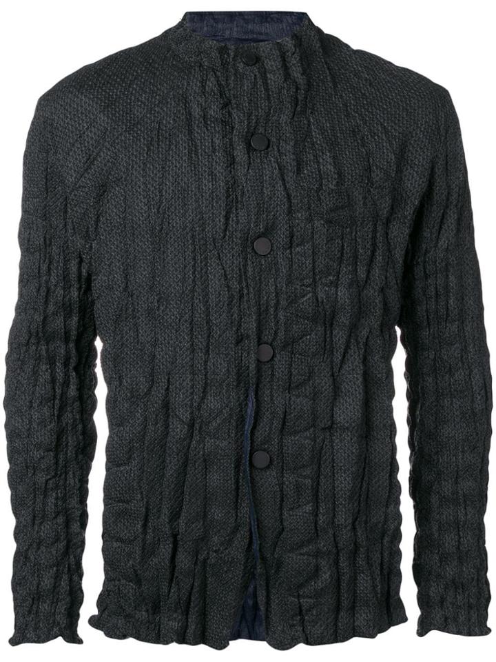 Issey Miyake Men Creased Jacket - Grey