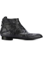 Silvano Sassetti Distressed Flat Ankle Boots