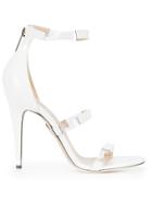 Tamara Mellon Strappy Stiletto Round Toe Sandals - White