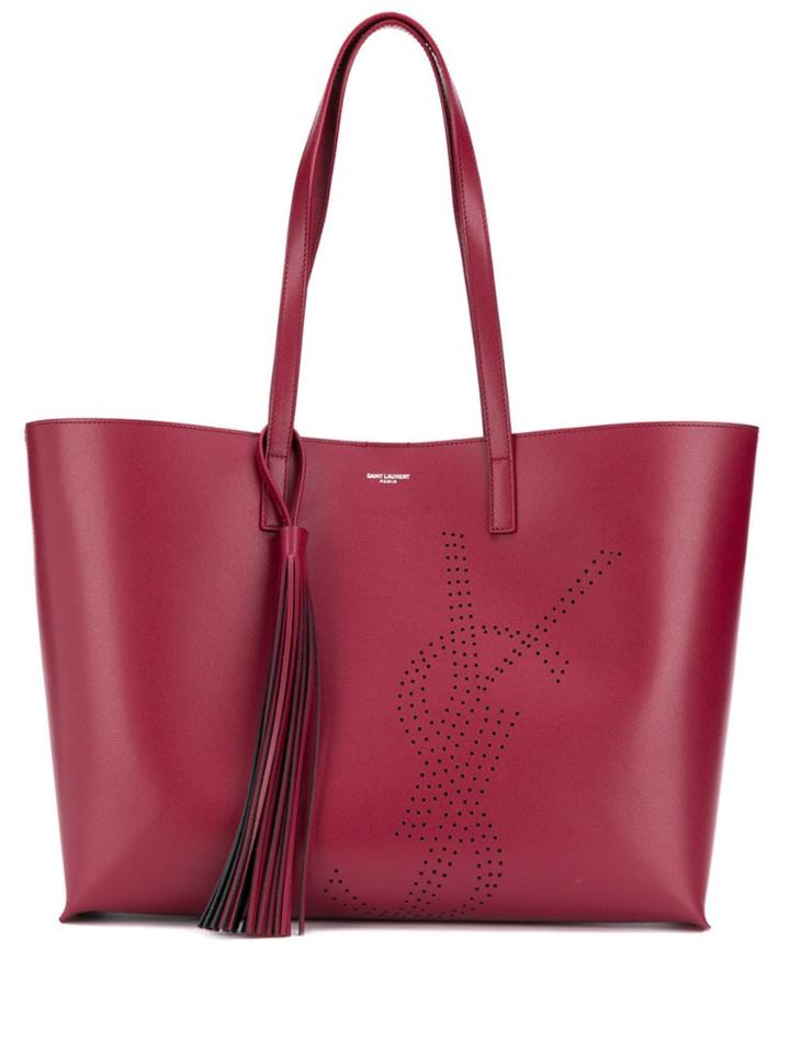 Saint Laurent Top Handles Tote Bag - Red