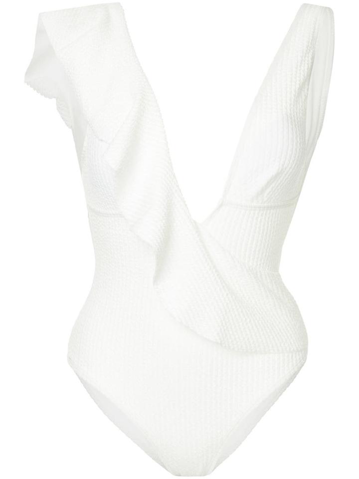 Duskii Bella Ruffled Swimsuit - White
