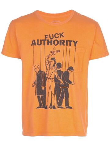 Local Authority 'authority' T-shirt - Orange