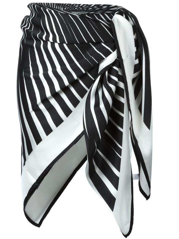 La Perla 'op-art' Sarong, Women's, White, Polyester