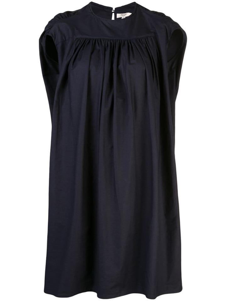 Atlantique Ascoli Ruched Details Shift Dress - Blue
