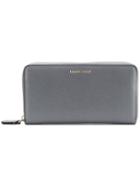 Emporio Armani Zip-around Logo Wallet - Grey