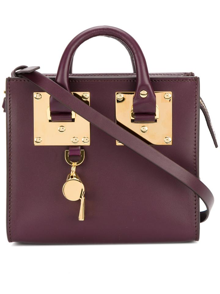 Sophie Hulme - Cross-body Satchel - Women - Calf Leather - One Size, Pink/purple, Calf Leather