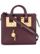 Sophie Hulme - Cross-body Satchel - Women - Calf Leather - One Size, Pink/purple, Calf Leather