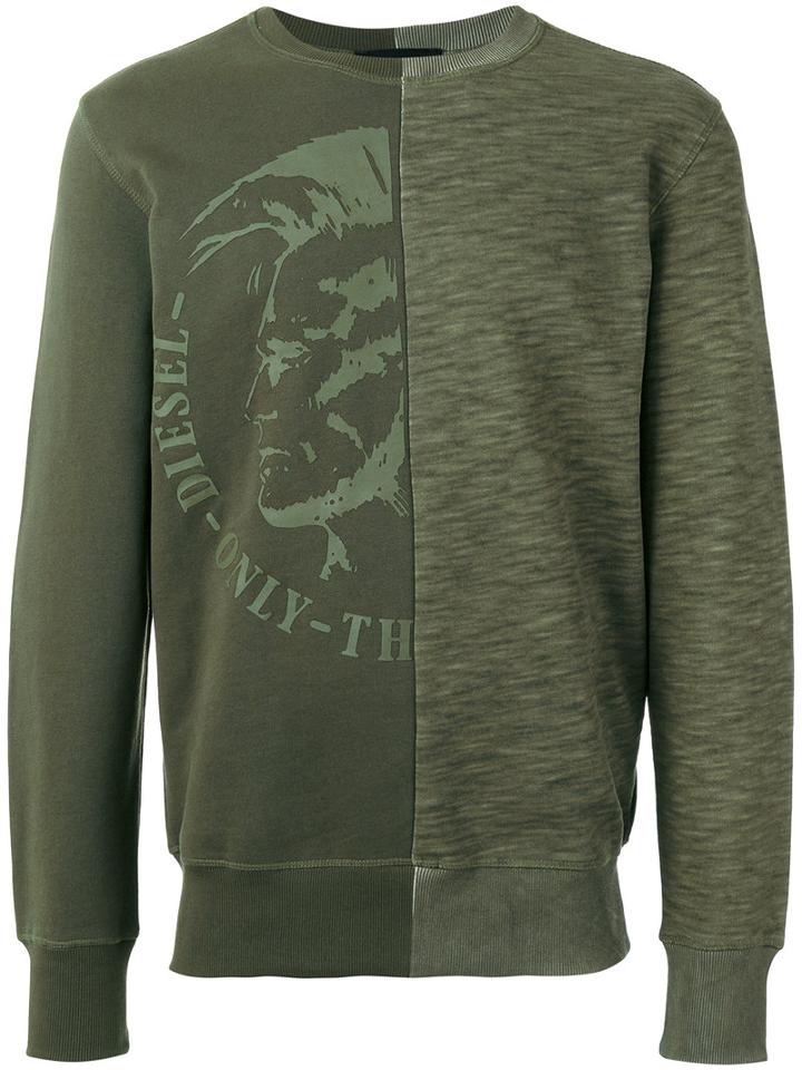 Diesel 's-joe' Sweatshirt, Men's, Size: Small, Green, Cotton