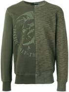 Diesel 's-joe' Sweatshirt, Men's, Size: Small, Green, Cotton