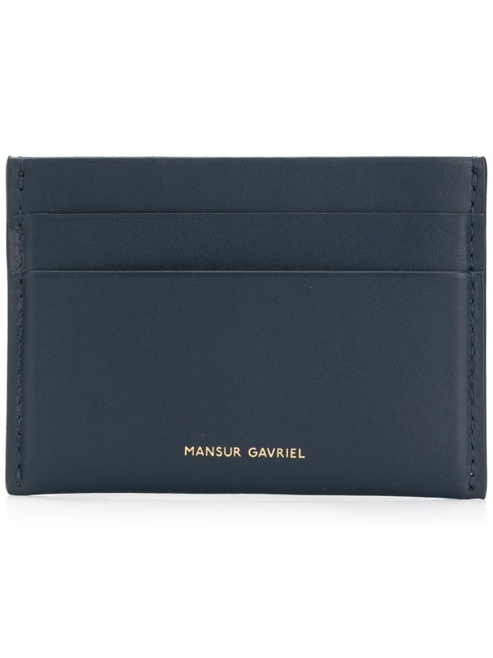 Mansur Gavriel Classic Card Holder - Blue