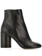 Mm6 Maison Margiela Block-heel Ankle Boots - Black