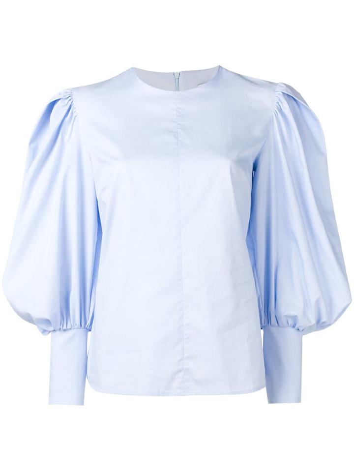 Blugirl Puff Sleeve Top - Blue