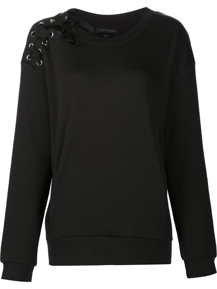Thomas Wylde 'hey Day' Sweatshirt, Women's, Size: Xs, Black, Polyester/modal