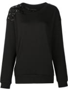 Thomas Wylde 'hey Day' Sweatshirt, Women's, Size: Xs, Black, Polyester/modal