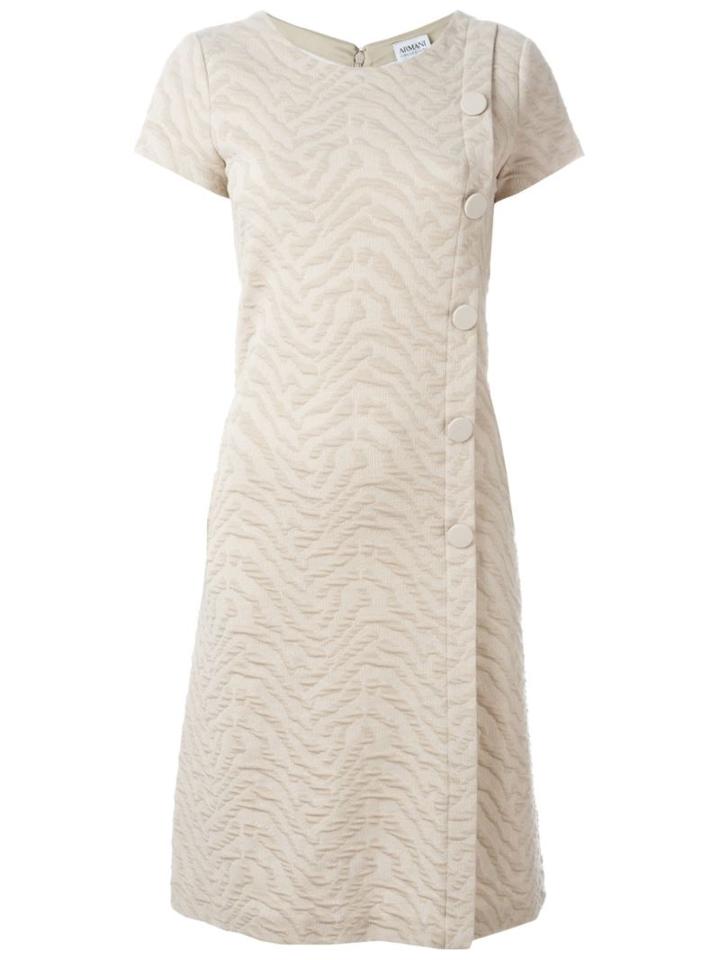 Armani Collezioni Side Button Detail Dress