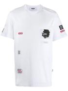 Msgm Brand Patch T-shirt - White