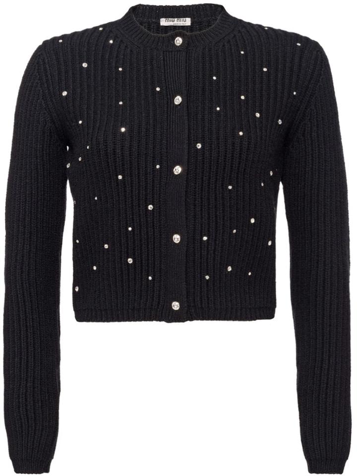 Miu Miu Cashmere Cardigan - Black
