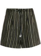8pm Toro Striped-print Shorts - Black