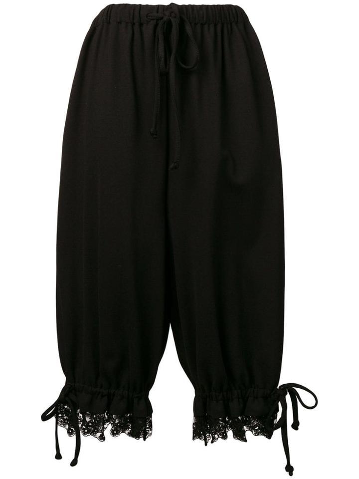 Simone Rocha Puffball Cropped Trousers - Black