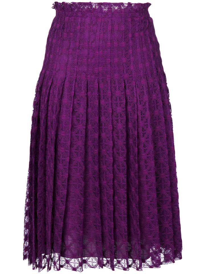 Philosophy Di Lorenzo Serafini Pleated Skirt - Pink & Purple