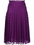Philosophy Di Lorenzo Serafini Pleated Skirt - Pink & Purple