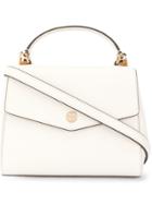 Tory Burch Robinson Small Saffiano Top Handle Bag - White