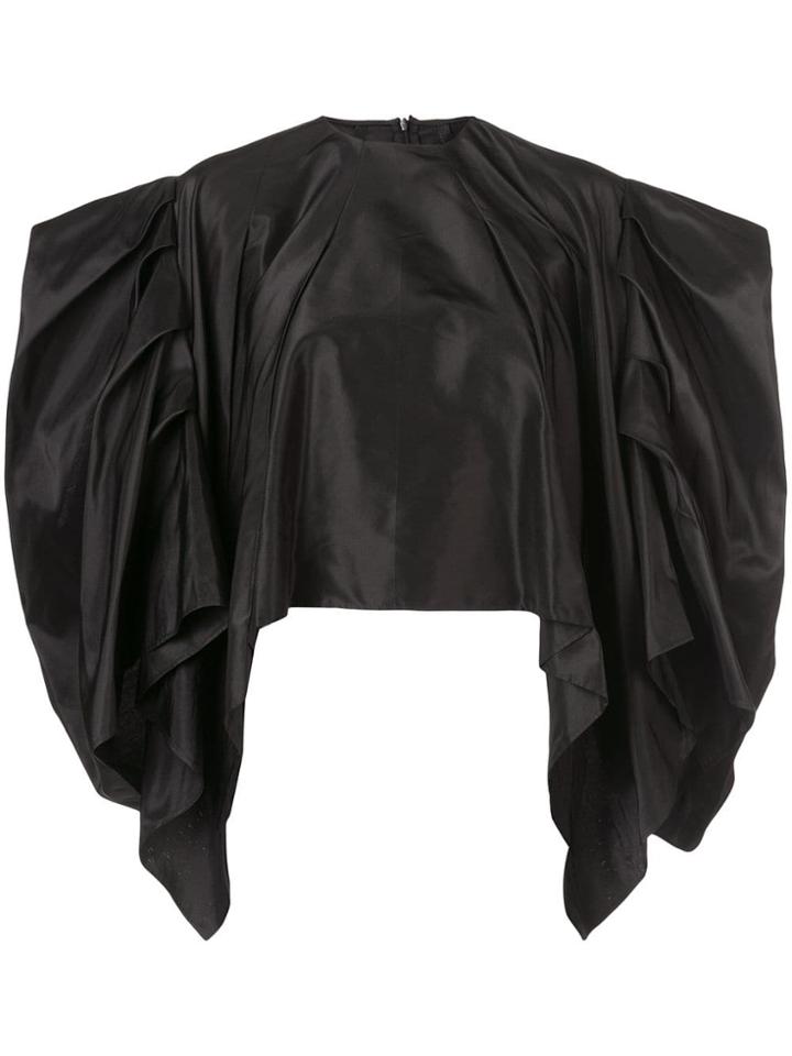 Rubin Singer Structured Shoulder Blouse - Black