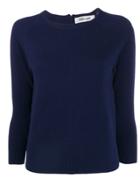 Dvf Diane Von Furstenberg Contrasting Zip Sweater - Blue