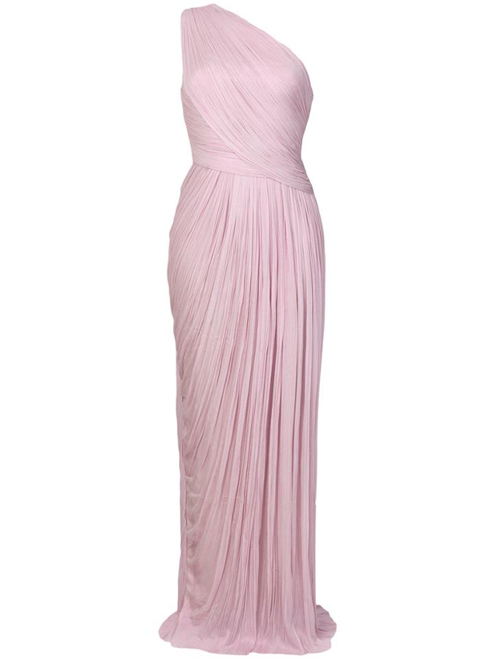 Maria Lucia Hohan Gathered Rosalle Gown - Pink & Purple