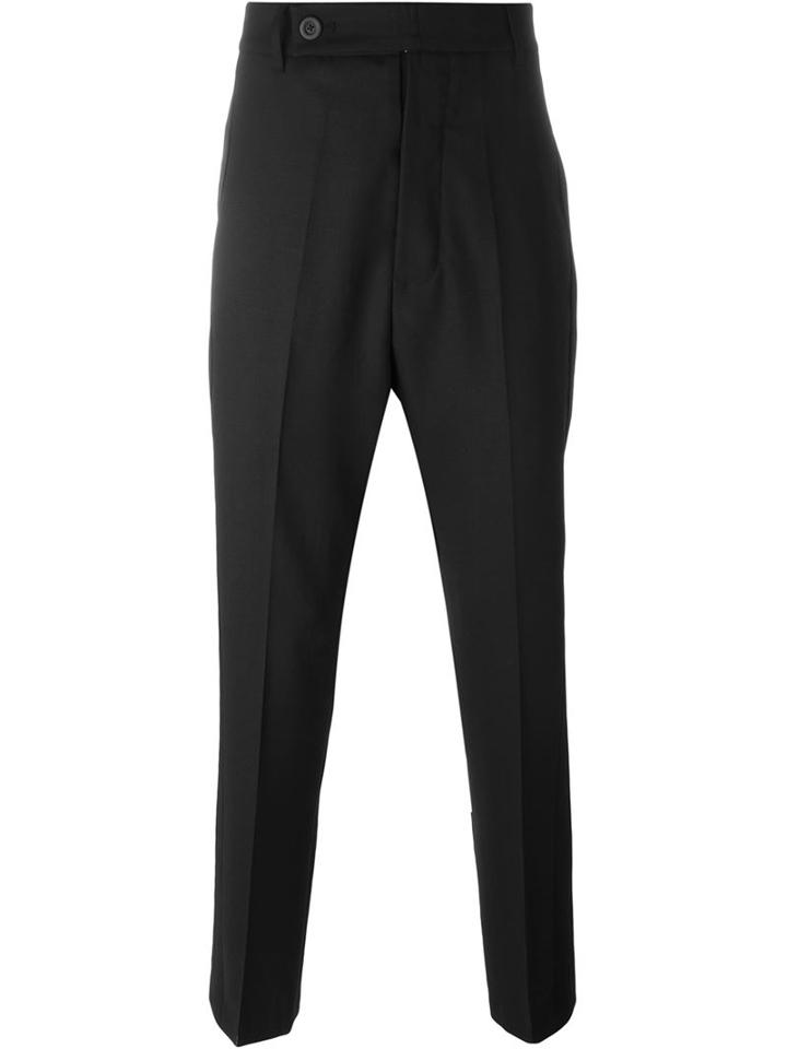Rick Owens Tapered Trousers, Men's, Size: 54, Black, Spandex/elastane/wool