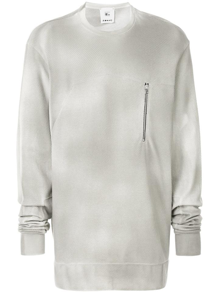 Lost & Found Rooms - Front Pocket Sweatshirt - Men - Cotton/spandex/elastane - M, Grey, Cotton/spandex/elastane