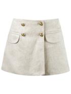 Andrea Bogosian Pocket Skorts, Women's, Size: G, Nude/neutrals, Cotton/viscose