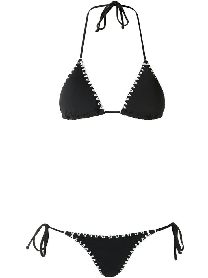 Sub Triangle Bikini Set, Women's, Size: Medium, Black, Polyamide/spandex/elastane