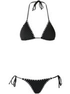 Sub Triangle Bikini Set, Women's, Size: Medium, Black, Polyamide/spandex/elastane