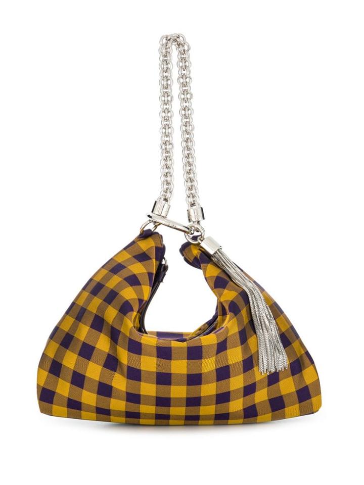 Jimmy Choo Gingham Clutch Bag - Yellow