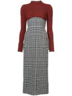Rachel Comey Vichy Print Fitted Dress - Red