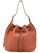 Salvatore Ferragamo - Carla Drawstring Bucket Bag - Women - Calf Leather - One Size, Brown, Calf Leather