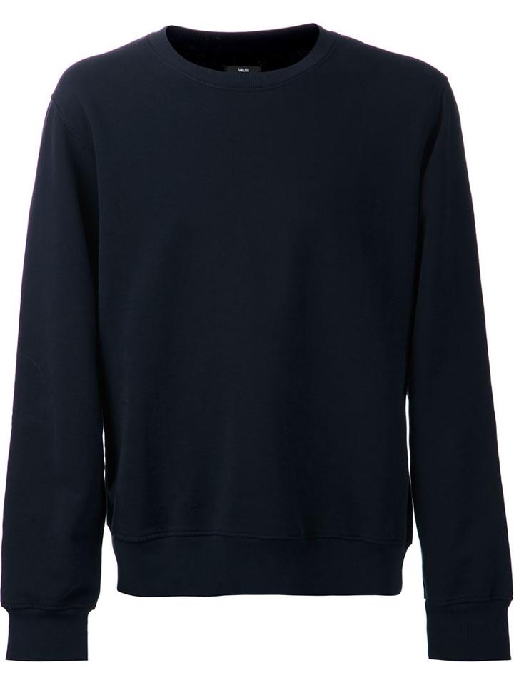 Fadeless Crew Neck Sweatshirt, Men's, Size: L, Blue, Cotton