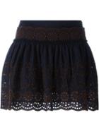 See By Chloé Broderie Anglaise Pleated Skirt